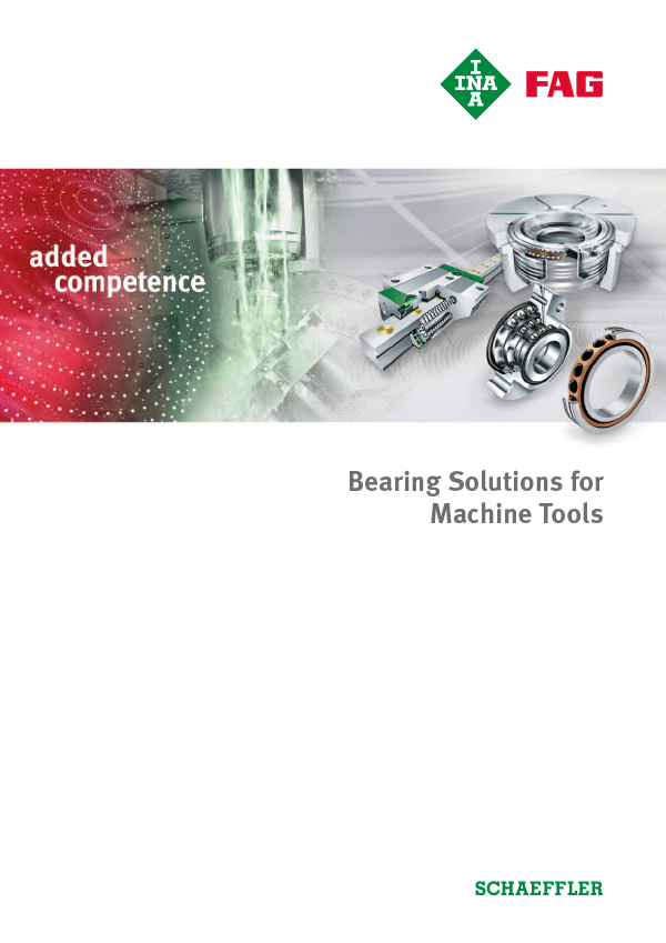 Bearing Solutions for Machine Tools