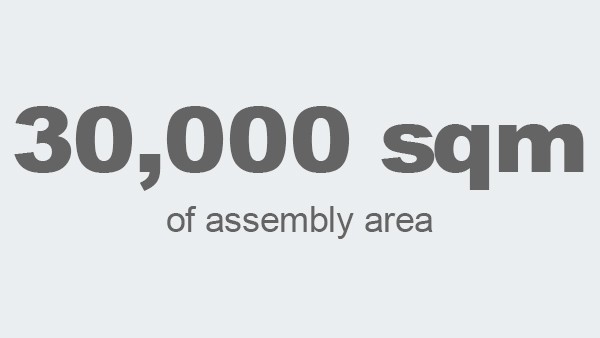 30,000 square meters of assembly area